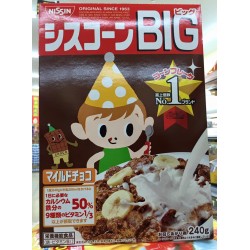 Nissin Shisucorn Chocolate Corn Flakes Cereal Sereal Japan 240gr